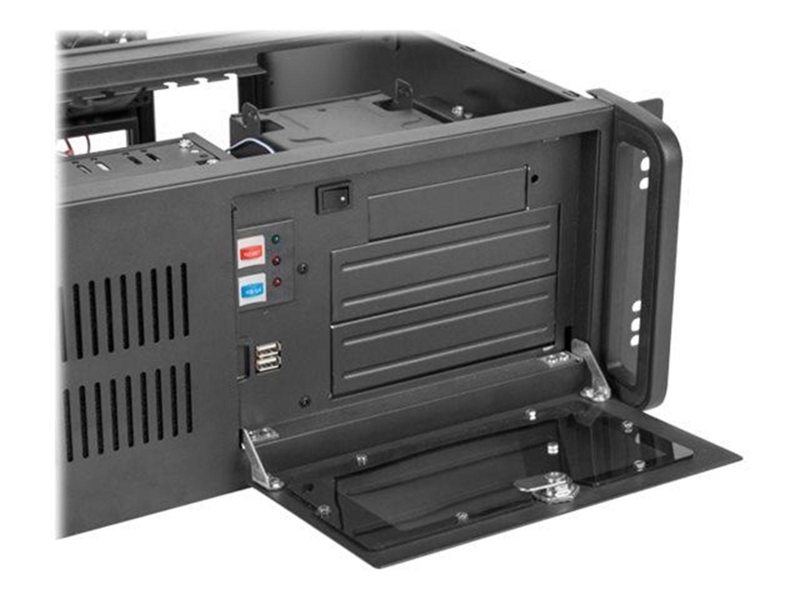 Lanberg - rack-mountable - 4U - ATX - Chassi - Server (Rack) - Svart