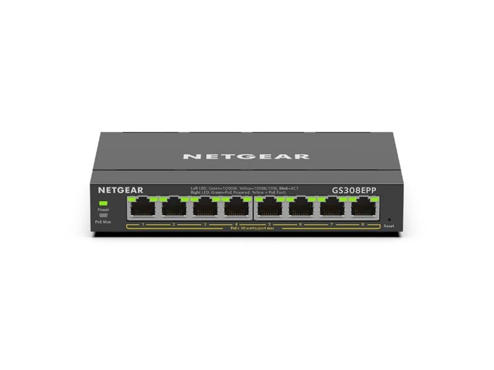 Netgear GS308EPP-100PES 8-Port PoE+ Gigabit Ethernet Plus Switch (123W)