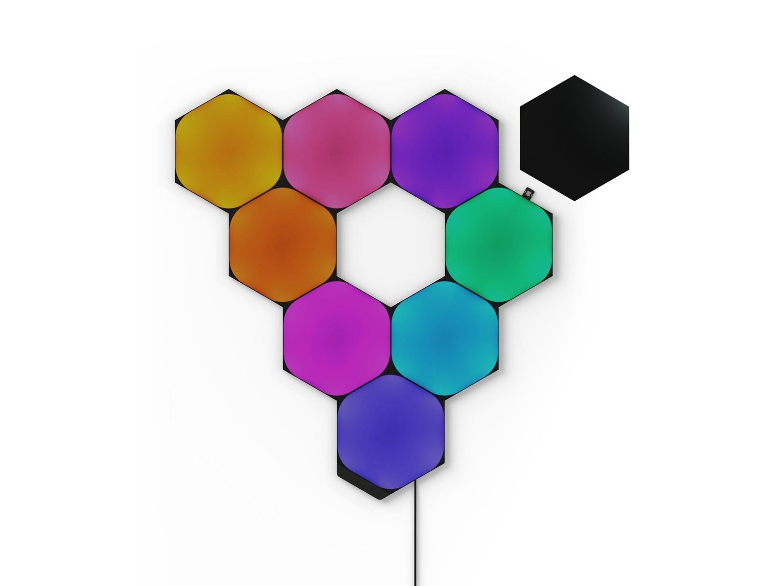 Nanoleaf Hexagons Ultra Black Edition Starter Kit (9 Panels) | Billig