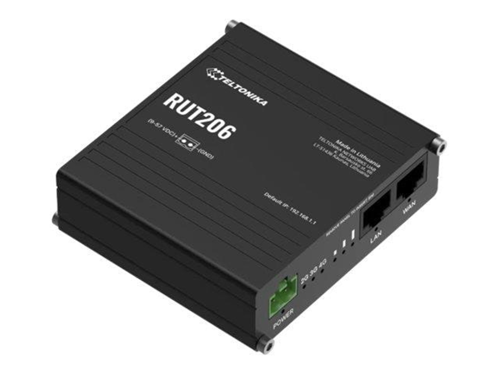 Power Pw3wan Router Teltonika RUT206 - wireless router - WWAN - Wi-Fi - 3G 4G 2G - DIN rail ...
