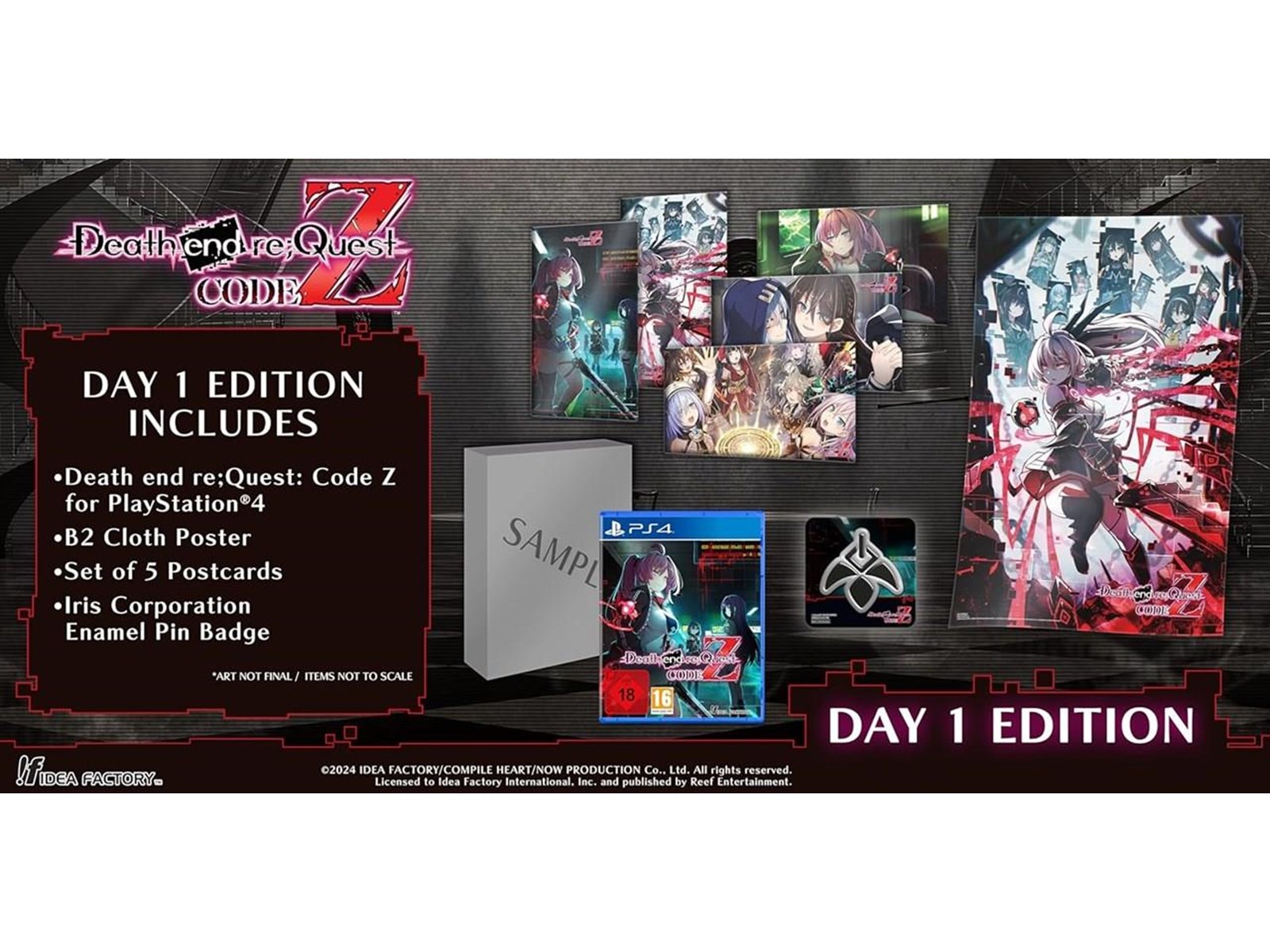 Jeu PS4 DEATH END RE QUEST CODE Z - Day One Edition (UK, En Anglais) - Neuf Sous Blister