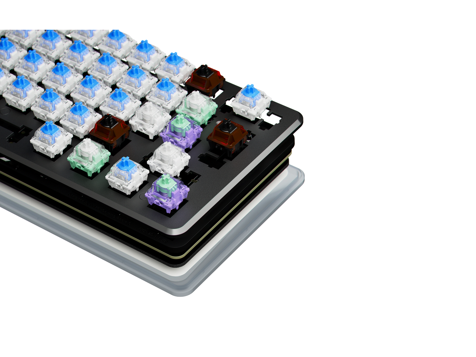 Pulsar PCMK 3 HE 60 (ISO) - Gaming Keyboard - Utan numpad - Nordisk - Vit