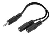 Ljudkabel - Sandberg Mini Jack Splitter 1 -> 2 - 502-16