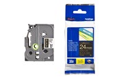 Papper, Fotopapper & Etiketter - Brother TZE354 / TZE 354 Labelling Tape Cassette – Gold on Black 24mm wide - TZE354