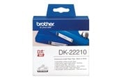 Papper, Fotopapper & Etiketter - Brother DK22210 - Black on white - Roll (2.9 cm x 30.5 m) - DK22210