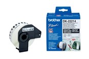 Papper, Fotopapper & Etiketter - Brother DK-22214 Continuous Paper Label Roll – Black on White 12mm wide - DK-22214