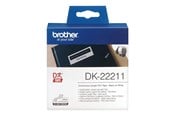 Papper, Fotopapper & Etiketter - Brother Film tape brother 29 mm 15.24 m black/white - DK-22211