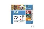 Skrivartillbehör-bläck-toner - HP 70 Printhead Matte Black-Red - C9409A