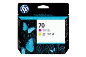 Skrivartillbehör-bläck-toner - HP 70 / C9406A Yellow and Magenta Printhead - C9406A