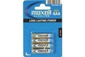 Battery - Maxell Batteri - alkaliskt AAA - 4 Pack - 723671