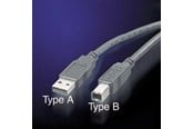 USB-kabel - Roline 2.0AB USB-kabel - 3 m - 11.02.8830-100