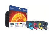 Skrivartillbehör-bläck-toner - Brother LC980VALBP / LC 980 Value Pack 4-Pack - Bläckpatron Blå - LC980VALBP