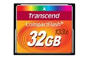 Flashram & USB Flash Drives - Transcend Compact Flash 133x - 50MB/s - 32GB - TS32GCF133