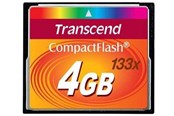 Flashram & USB Flash Drives - Transcend Compact Flash 133x - 50MB/s - 4GB - TS4GCF133
