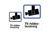 Videoövervakning - Deltaco Sticker "TV / Video" - 20-005