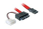 SATA kabel - DeLOCK Slimline SATA & Power Cable 30 - 84390