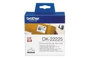 Papper, Fotopapper & Etiketter - Brother DK22225 - Paper - Black On White - Roll (3.8 cm x 30.5 m) - DK22225