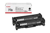 Skrivartillbehör-bläck-toner - Canon CRG 718 / 2662B002 Black Twinpack - 2662B005