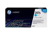 Skrivartillbehör-bläck-toner - HP 307A / CE741A Cyan Toner - Tonerkassett Blå - CE741A