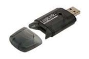 Flashram Reader & Adapter - LogiLink USB-kortläsare SD / MMC Svart - CR0007
