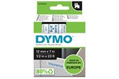 Papper, Fotopapper & Etiketter - DYMO D1 tejp, 12 mm x 7 m kassett, blå på vit - S0720540