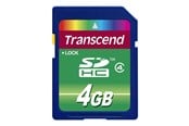 Flashram & USB Flash Drives - Transcend SDHC Std Class 4 - 4GB - TS4GSDHC4