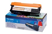 Skrivartillbehör-bläck-toner - Brother TN328C / TN 328C - High Capacity Cyan Toner - Tonerkassett Blå - TN328C