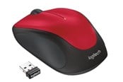 Mus - Logitech Wireless Mouse M235 - Mouse - Optic - 3 knappar - Röd - 910-002496