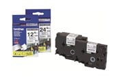 Papper, Fotopapper & Etiketter - Brother Tape brother 12 mm black/white tze-s231 strong adhesive - TZES231
