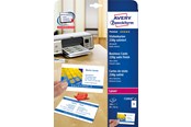 Papper, Fotopapper & Etiketter - Avery Quick&Clean™-visitkort, premium satin, Designa och skriv ut själv, 220 g/m², Färglaserskrivare, S/V laserskrivare, Kopieringsmaskin - C32016-25