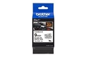 Papper, Fotopapper & Etiketter - Brother 9 mm black/white tape-flexible - TZEFX221