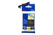 Papper, Fotopapper & Etiketter - Brother TZE334 - Gold On Black - Roll (1.2 cm x 8 m) 1 cassette(s) - TZE334
