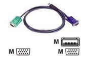 KVM cable - ATEN KVM-kabel SPHD15 hane till HD15 hane & USB Typ - 2L-5201U