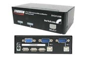 KVM switch - StarTech.com 2 Port Professional USB KVM Switch Kit med kablar - KVM-switch - 2 portar - SV231USBGB