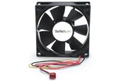 Chassi fläkt - StarTech.com 80x25mm dubbla kullager Computer Case Fan w / TX3-kontakt - Chassi fläkt - 80mm - Svart - FANBOX2