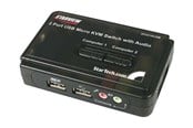 KVM switch - StarTech.com 2 Port USB KVM-switch med ljud och kablar - KVM / ljud - 2 portar - SV211KUSB