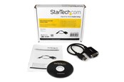 Nätverkskort (adaptrar osv.) - StarTech.com 1 ft USB till RS232 seriell DB9 kabel Adapter med KOM Retention - ICUSB232PRO