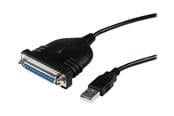 Nätverkskort (adaptrar osv.) - StarTech.com USB till DB25-parallellskrivare adapterkabel - ICUSB1284D25