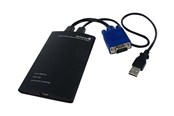 KVM switch - StarTech.com KVM-konsol två USB 2,0 bärbara laptop Crash varukorgen Adapter - KVM-switch - 1 portar - NOTECONS01
