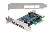 Controller - StarTech.com 4 Port PCI Express låg profil High Speed ??USB Card - USB-adapter - PEXUSB4DP