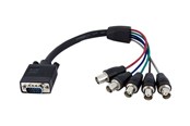 Displaykabel - StarTech.com HD15 Coax VGA till 5 BNC RGBHV Skärmkabel - VGA-kabel - VGABNCMF1