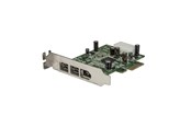 Nätverkskort (adaptrar osv.) - StarTech.com 3 Port 2b 1a låg profil 1394 FireWire PCI Express Card Adapter - FireWire-adapter - PEX1394B3LP