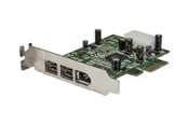 Nätverkskort (adaptrar osv.) - StarTech.com 3 Port 2b 1a låg profil 1394 FireWire PCI Express Card Adapter - FireWire-adapter - PEX1394B3LP