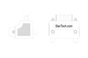 Parallel-seriel-kabel - StarTech.com Rätt vinkel DB9 två DB9 Serial Cable Adapter Typ 1 - GC99MFRA1