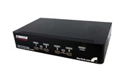 KVM switch - StarTech.com 4 Port USB display-port KVM-switch med ljud - KVM / ljud / USB - 4 portar - SV431DPUA