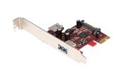 Controller - StarTech.com 2-port PCI Express SuperSpeed ??USB 3.0-kort - 1 Intern 1 Extern - USB-adapter - PEXUSB3S11