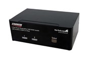 KVM switch - StarTech.com 2 Port Dual Display Port USB KVM Switch w / Audio & USB-hub - KVM / ljud - 2 portar - SV231DPDDUA