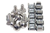 Systemtillbehör - StarTech.com 50 Pack M6 Montering skruvar och muttrar Cage för Server rackskåp - CABSCREWM6