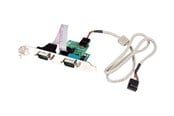 Nätverkskort (adaptrar osv.) - StarTech.com 24 tum Inbyggd USB Moderkort Header till 2 Port Serial RS232 Adapter - seriell adapter - ICUSB232INT2