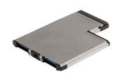 Controller - StarTech.com 2 Port infälld montering ExpressCard 54mm SuperSpeed ??USB 3.0 Card Adapter - USB-adapter - ECUSB3S254F